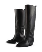 Bottes en cuir To Make It Right noires