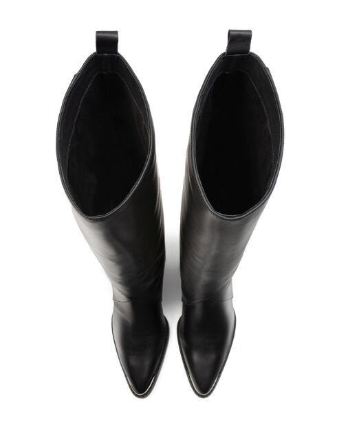 Bottes en cuir To Make It Right noires
