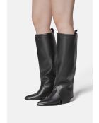 Bottes en cuir To Make It Right noires