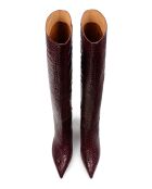 Somebody Told Me Stiefel aus burgunderfarbenem Leder