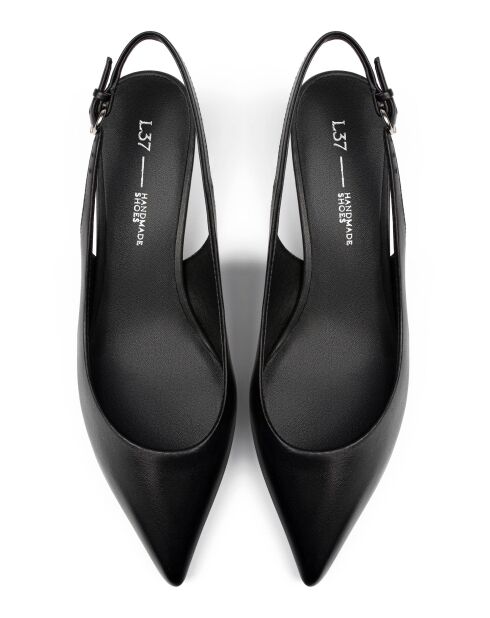 Escarpins en cuir Elegance Essence noirs