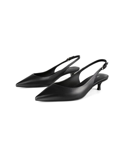 Escarpins en cuir Elegance Essence noirs