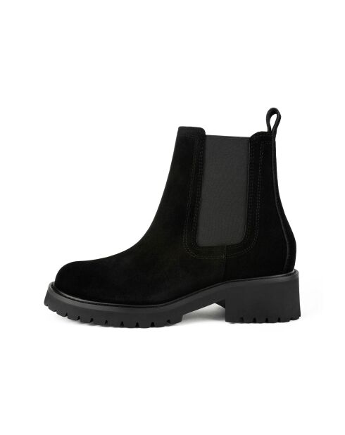 Bottines en cuir suède From The Best noires