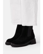 Bottines en cuir suède From The Best noires