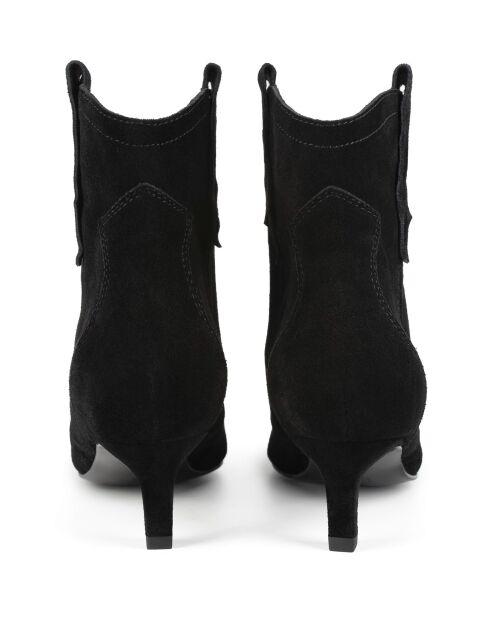 Bottines en cuir Texas Wind noires