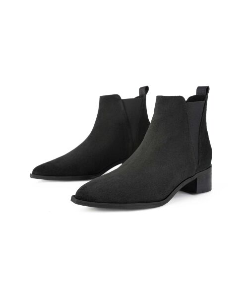 Schwarze Wildlederstiefel Northern Star
