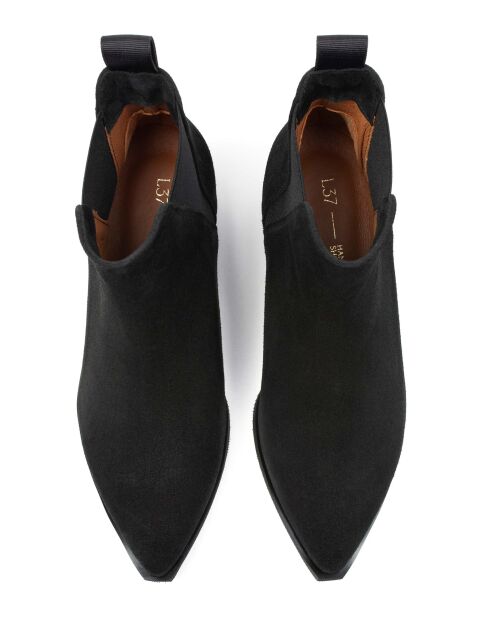 Schwarze Wildlederstiefel Northern Star