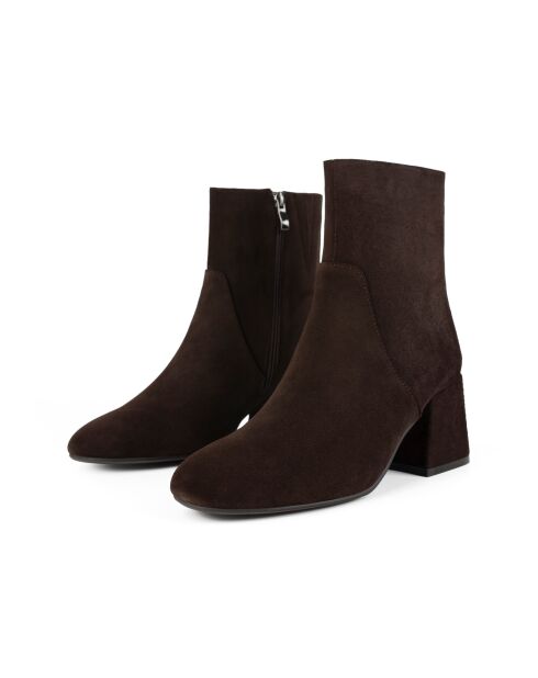 Bottines en cuir Fill Me Up marron