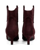 Burgundy Texas Wind leren laarzen