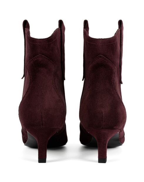 Burgundy Texas Wind leren laarzen