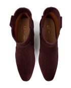 Burgundy Texas Wind leren laarzen