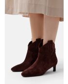 Burgundy Texas Wind leren laarzen