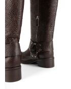 Stivali Biker Gang in pelle marrone