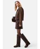 Stivali Biker Gang in pelle marrone