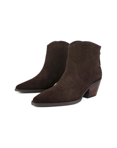 Bottines en cuir suède It'S No Secret marron