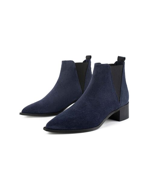 Navyblaue Wildlederstiefel Northern Star