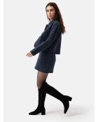 Bottes en cuir suède Quell noires