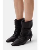 Dark Side Bloom zwarte leren laarzen