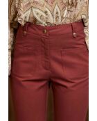 Pantaloni Phina in cotone terracotta