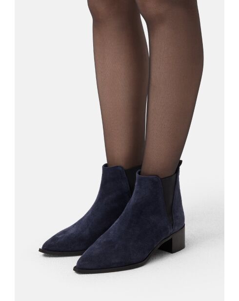 Navyblaue Wildlederstiefel Northern Star