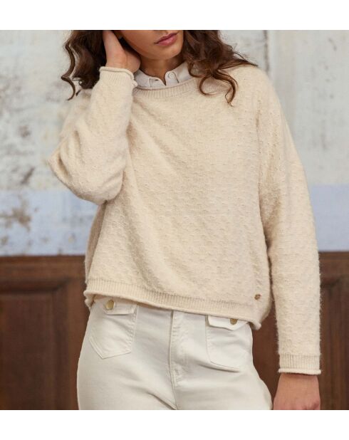 Maglione beige chiaro Mossy