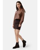 Bottines en cuir suède From The Best marron