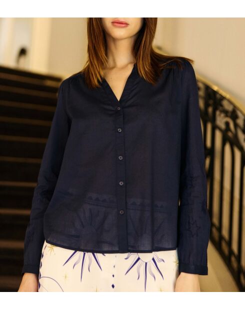 Blouse en coton Belyne marine