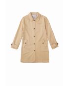Parka lungo Nevin in cotone beige
