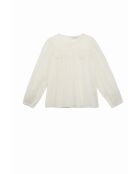 Ecrufarbene Baumwollbluse Brany