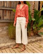Jeans Atlantay in cotone bianco