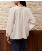 Blusa Briska de algodón crudo