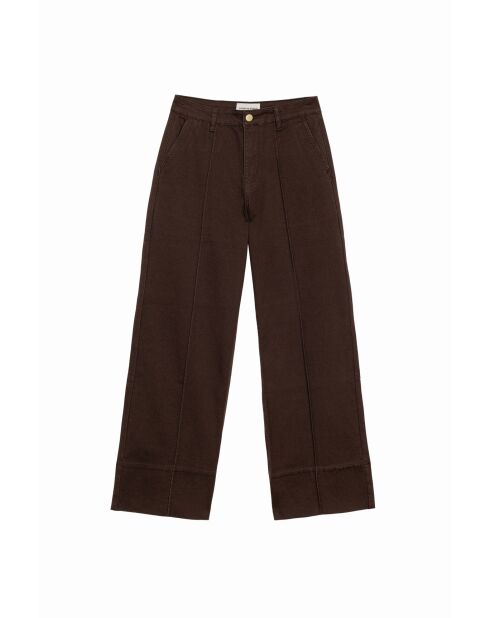 Jeans Paolat marroni in cotone