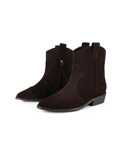 Braune Lederstiefel Walk Between Stars