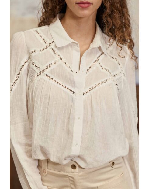 Chemisier en coton Cia ecru