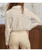Camicia Cia in cotone ecru