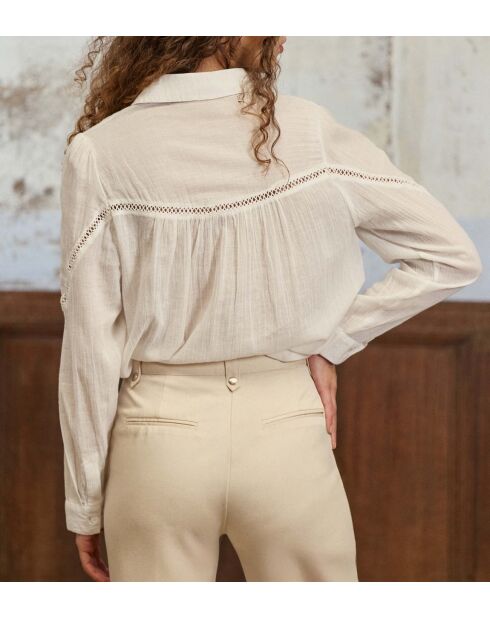 Chemisier en coton Cia ecru