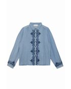 Blouse in cyna stone