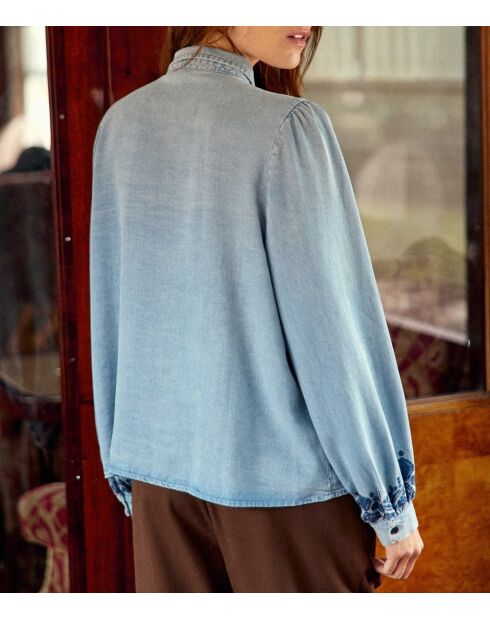 Blouse in cyna stone
