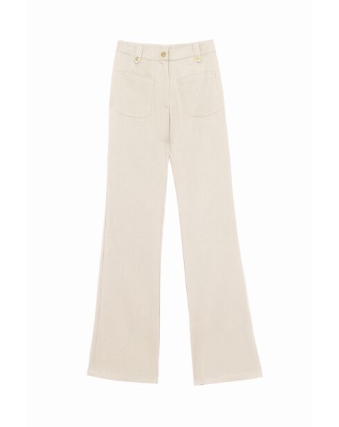 Hellbeige Baumwollhose Phina