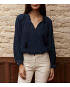 Blouse en coton Briska marine