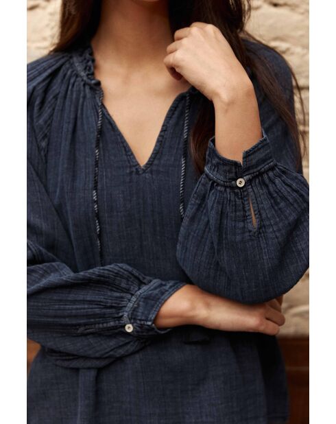 Blouse en coton Briska marine