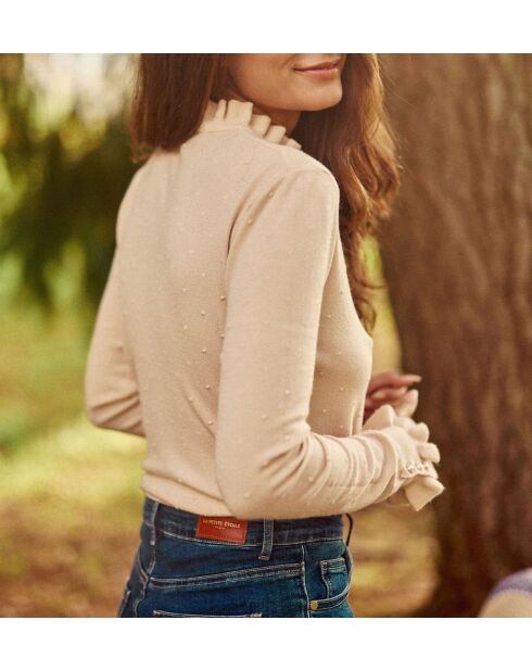 Pull Solferino beige