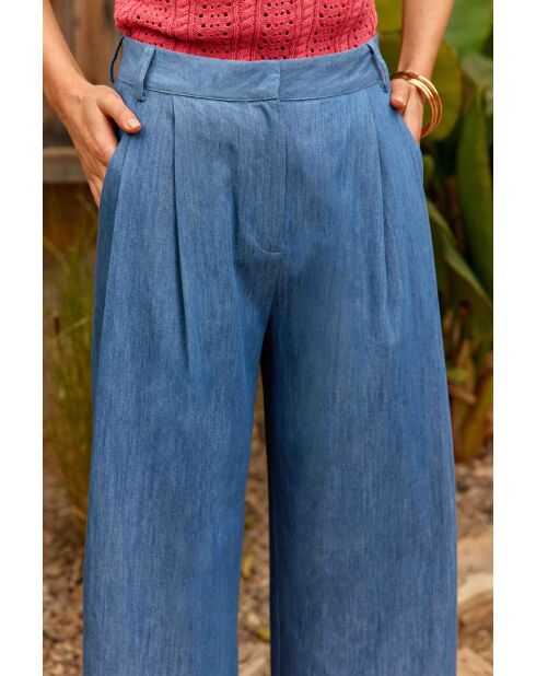 Pantaloni Poet in cotone double wash