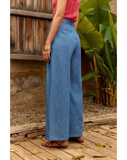 Pantaloni Poet in cotone double wash