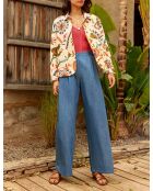 Pantaloni Poet in cotone double wash
