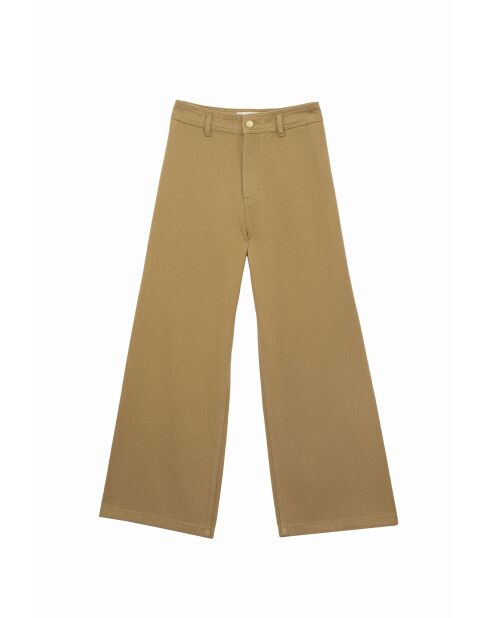 Pantaloni Paphos in cotone cammello