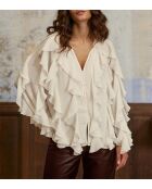 Blusa Bolta ecru