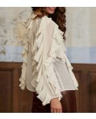 Blusa Bolta ecru