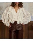 Blusa Bolta ecru