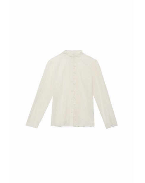 Ecrufarbene Bluse Besma